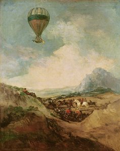 O Balão ou, A Ascensão do Montgolfier de Francisco de Goya